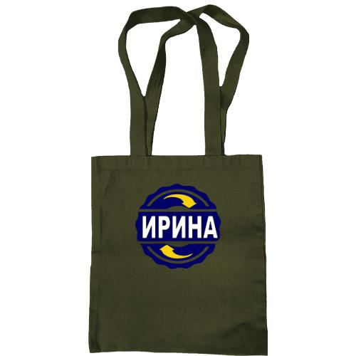 Сумка шоппер с именем Ирина в круге