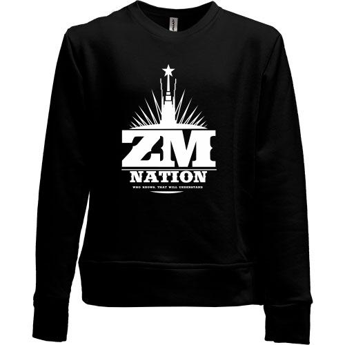 Дитячий світшот без начісу ZM Nation Хто знає той зрозуміє