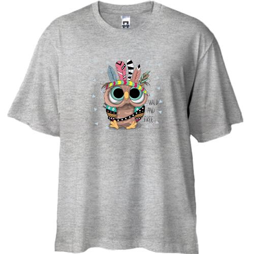 Футболка Oversize Indian owl