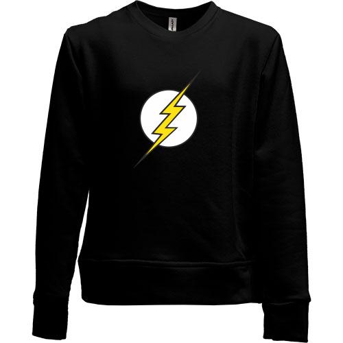 Детский свитшот без начеса  Шелдона Black Flash