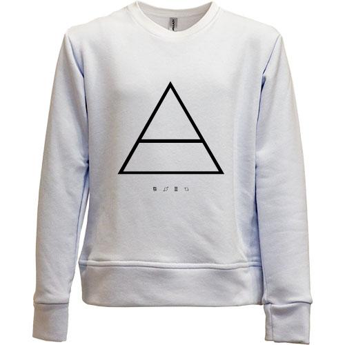 Детский свитшот без начеса Thirty seconds to mars Триада