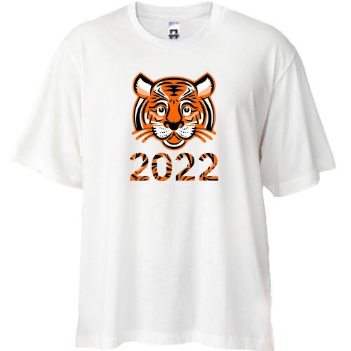 Футболка Oversize с тигром 2022