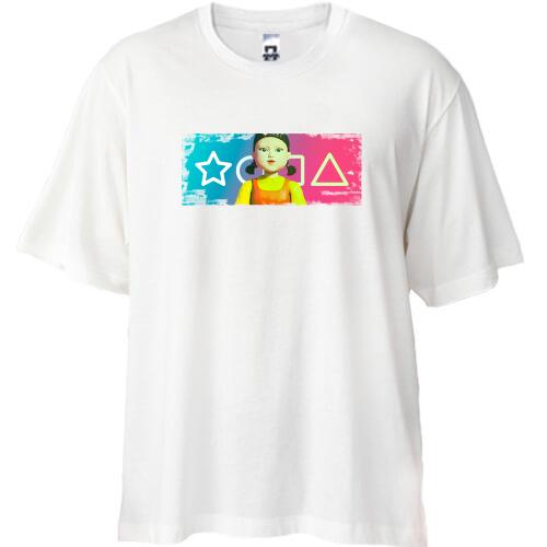 Футболка Oversize Игра в кальмара (Тише едешь — дальше будешь)