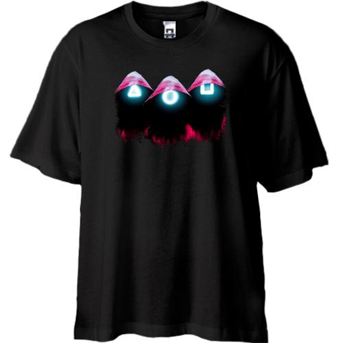 Футболка Oversize Игра в кальмара (Тени в масках)