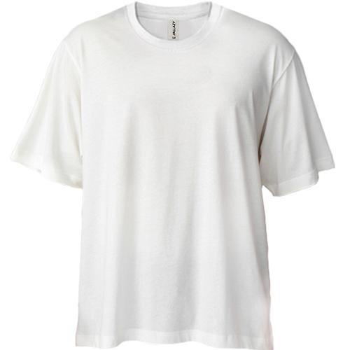Белая футболка двунитка Oversize 