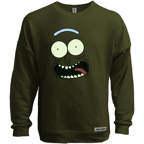 Свитшот без начеса pickle Rick (рожица)