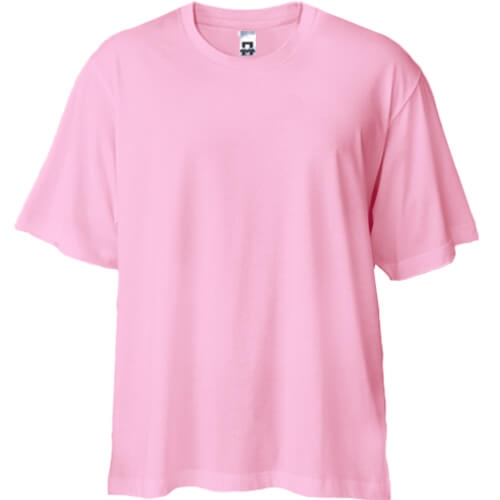 Розовая футболка двунитка Oversize 
