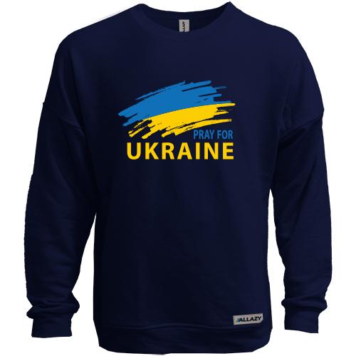 Свитшот без начеса Pray for Ukraine (3)