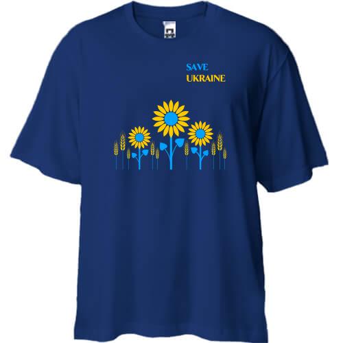 Футболка Oversize Save Ukraine
