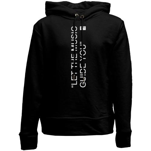 Дитячій худі без флісу Let the music guide you