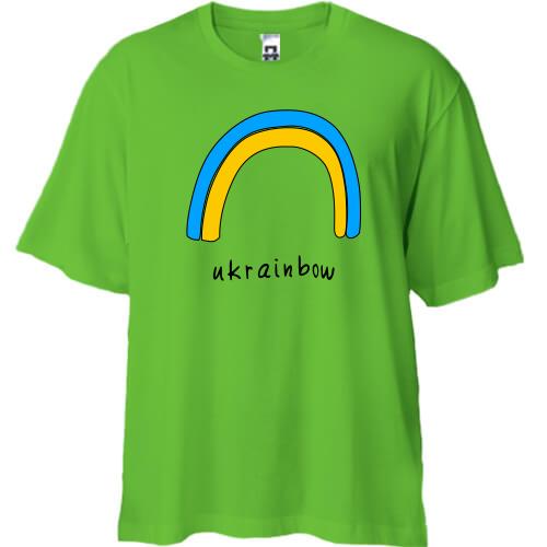Футболка Oversize Ukrainbow (флаг-радуга)