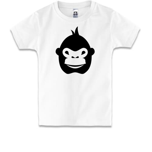 Детская футболка с мордочкой гориллы
