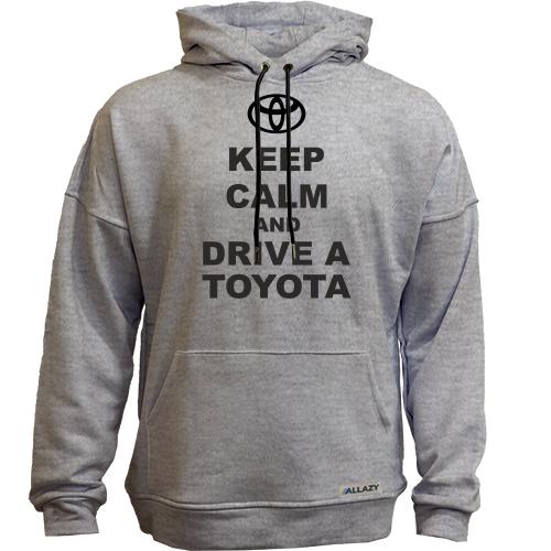 Худи без начісу Keep calm and drive a Toyota