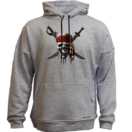 Худи без начеса Pirate skull