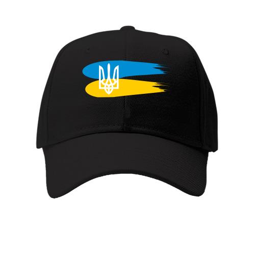Дитяча кепка з гербом України і фарбами