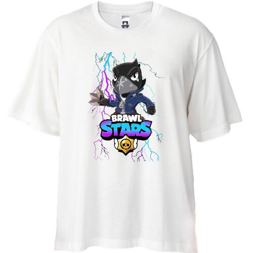 Футболка Oversize з Вороном (Brawl Stars)