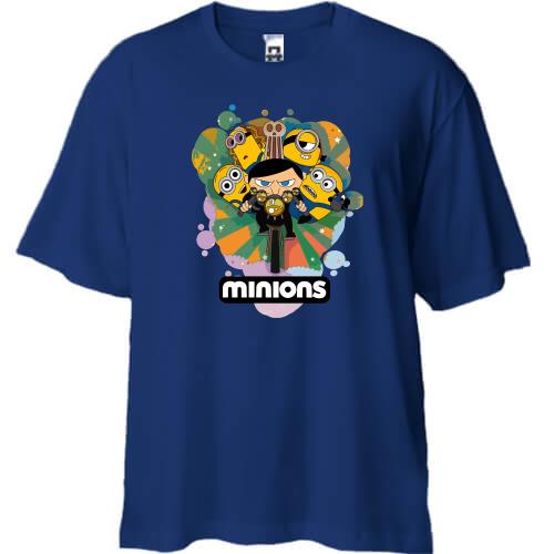 Футболка Oversize с миньонами (м.ф.миньоны)