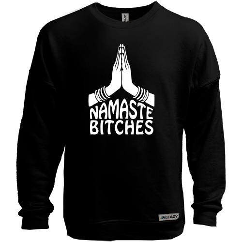 Світшот без начісу Namaste Bitches
