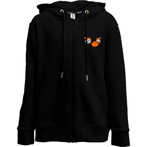 Дитяча худи на блискавці  Black bird