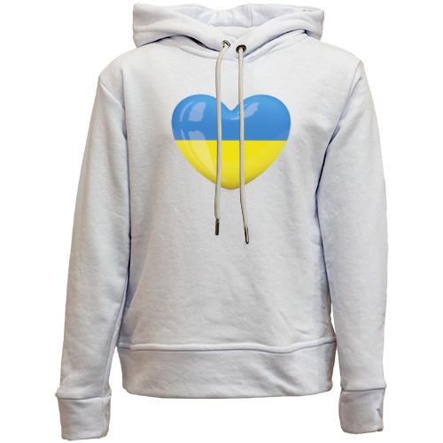 Дитячій худі без флісу Люблю Україну