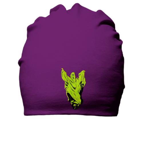 Хлопковая шапка с зеленым призраком