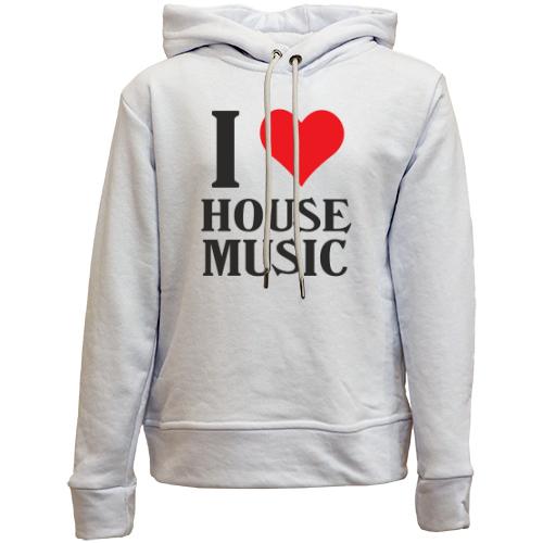 Дитячій худі без флісу I love house music