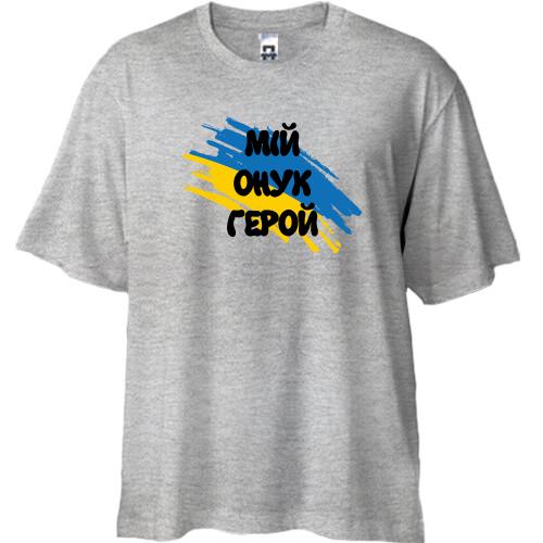 Футболка Oversize с флагом  и надписью 