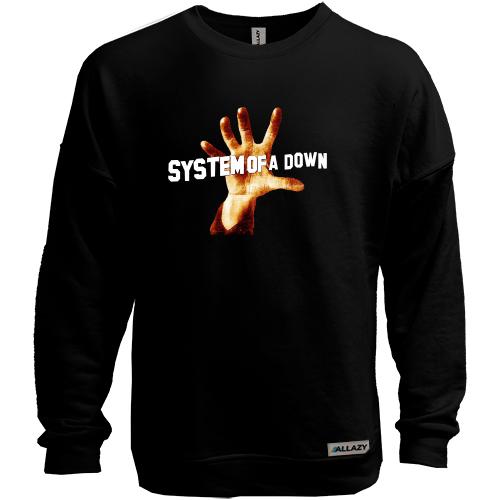 Свитшот без начеса System of a Down с рукой