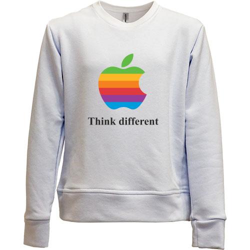 Детский свитшот без начеса Think different