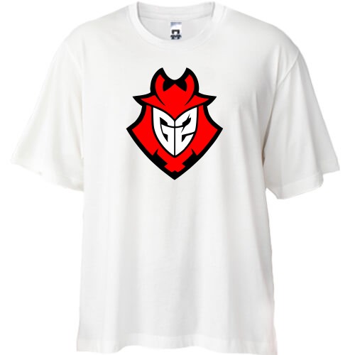 Футболка oversize G2 eSports (червоний лого)