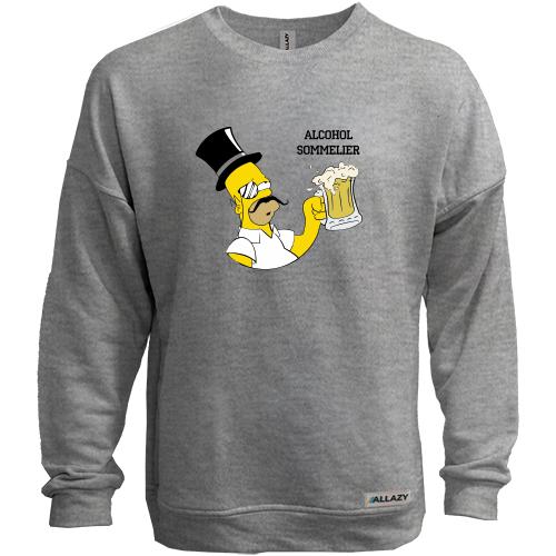 Свитшот без начеса Alcohol Sommelier