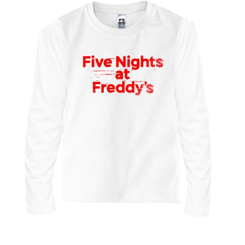 Детская футболка с длинным рукавом Five Nights at Freddy’s BL logo