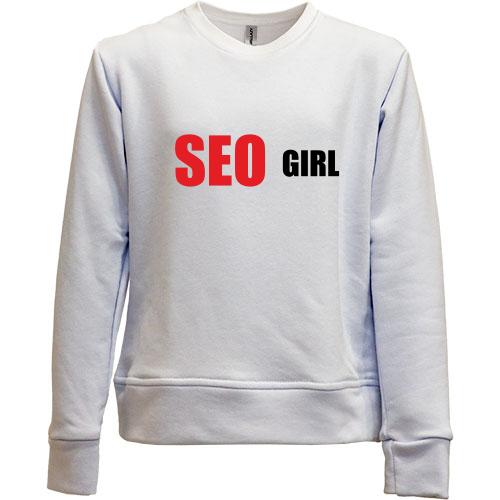 Детский свитшот без начеса SEO girl