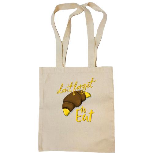 Сумка шоппер с круассаном