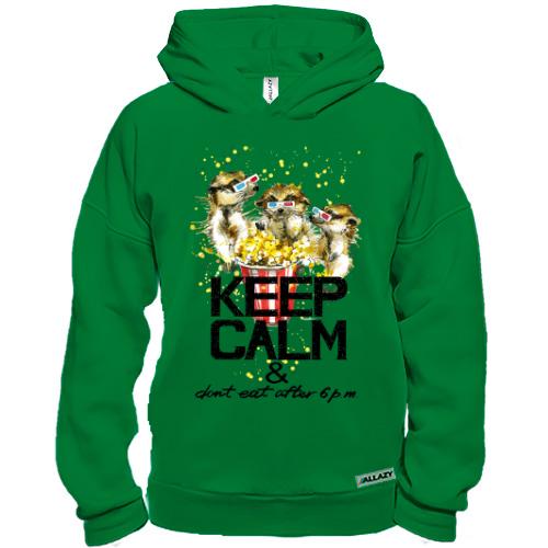 Худі BASE з ховрашками і попкорном Keep calm & dont eat after 6 pm
