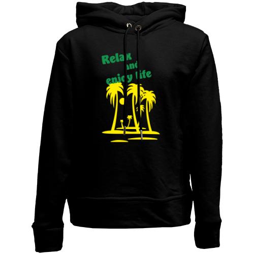 Детский худи без флиса Relax & enjoy