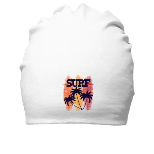 Хлопковая шапка Surf and  Palm trees