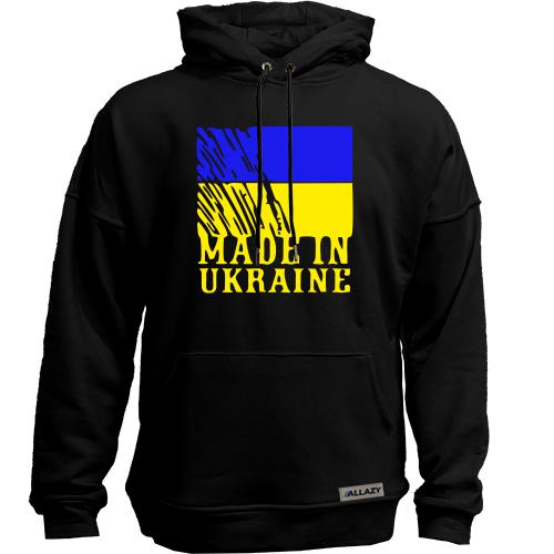 Худи без начеса Made in Ukraine (с флагом)