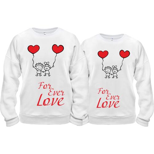 Парные кофты Forever love