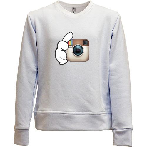 Детский свитшот без начеса Instagram (инстаграм)