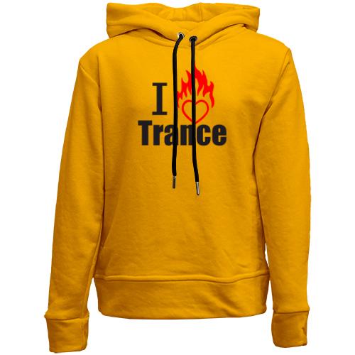 Дитячій худі без флісу I love Trance (3)