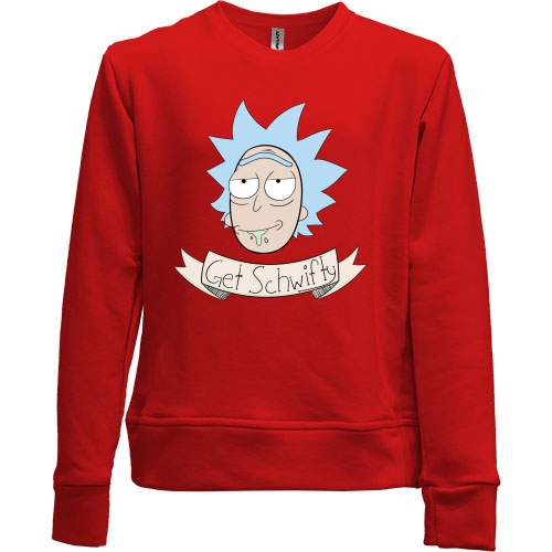 Детский свитшот без начеса get Schwifty