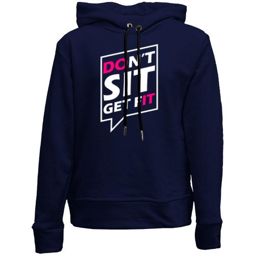Детский худи без флиса Dont sit get fit