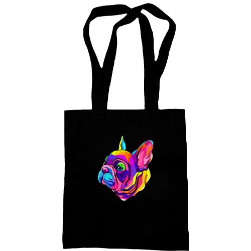 Сумка шопер Dog multicolor art