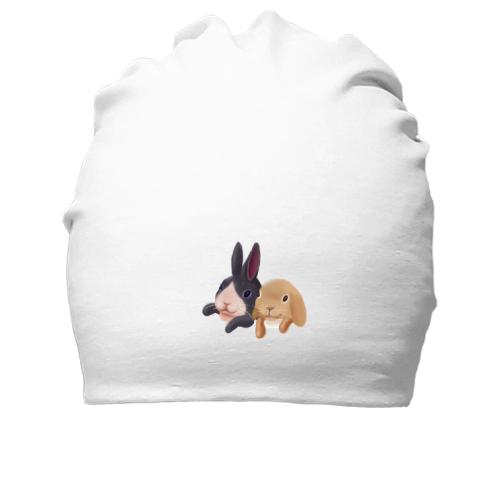 Бавовняна шапка Кролики-друзі
