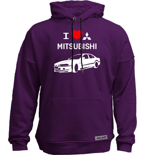 Худи без начісу I love mitsubishi