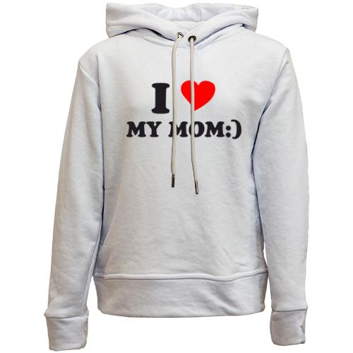 Дитячій худі без флісу I love my mom