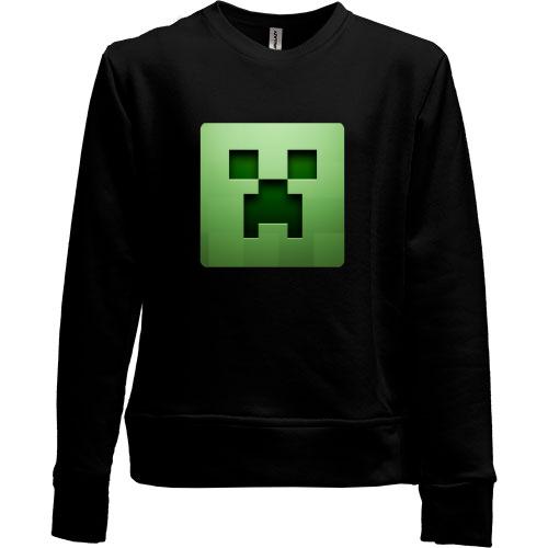 Дитячий світшот без начісу Minecraft Кріпер