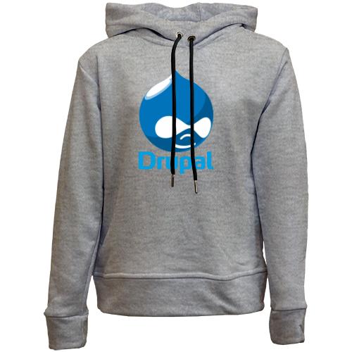 Детский худи без флиса с логотипом Drupal