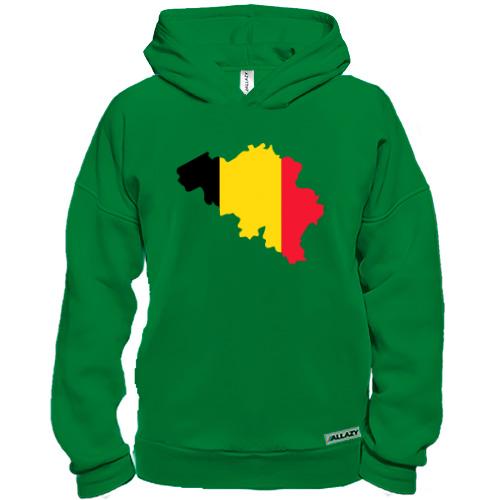 Худи BASE c картой-флагом Бельгии